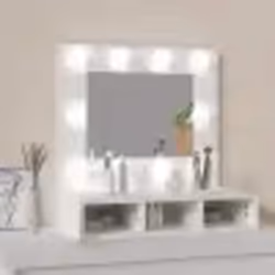 vidaXL Mobile a Specchio con LED Bianco 60x31,5x62 cm - Vista aggiuntiva 3