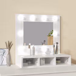 Mobile a Specchio con LED Bianco Lucido 60x31,5x62 cmcod mxl 106129 - Vista aggiuntiva 3