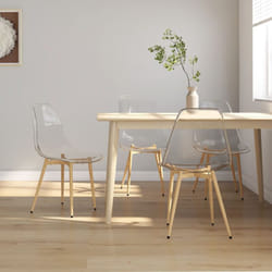 Vidaxl - Sedie da Pranzo 4 pz Trasparenti in pet