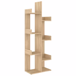 vidaXL Libreria Rovere Sonoma 48x25,5x140 cm in Truciolato - Vista aggiuntiva 2