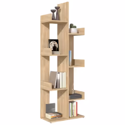 vidaXL Libreria Rovere Sonoma 48x25,5x140 cm in Truciolato - Vista aggiuntiva 3