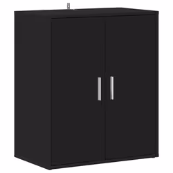 vidaXL Scarpiera Nera 60x35x70 cm in Truciolato - Vista aggiuntiva 2
