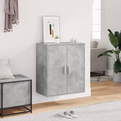 vidaXL Scarpiera Grigio Cemento 60x35x70 cm in Truciolato - Vista aggiuntiva 3