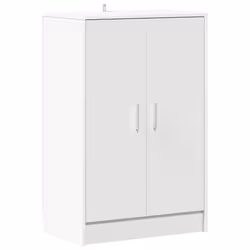 vidaXL Scarpiera Bianca 60x35x92 cm in Truciolato - Vista aggiuntiva 2