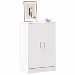 vidaXL Scarpiera Bianca 60x35x92 cm in Truciolato - Vista aggiuntiva 3