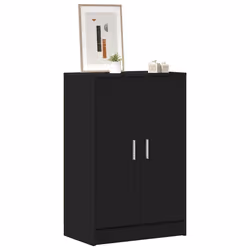 vidaXL Scarpiera Nera 60x35x92 cm in Truciolato - Vista aggiuntiva 3