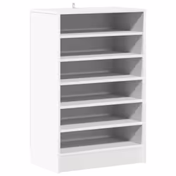 vidaXL Scarpiera Bianca 60x35x92 cm in Truciolato - Vista aggiuntiva 2