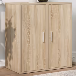 vidaXL Scarpiere 2 pz Rovere Sonoma 32x35x70 cm in Truciolato - Vista aggiuntiva 3