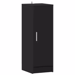 vidaXL Scarpiera Nera 32x35x92 cm in Truciolato - Vista aggiuntiva 2