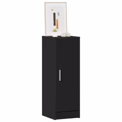 vidaXL Scarpiera Nera 32x35x92 cm in Truciolato - Vista aggiuntiva 3