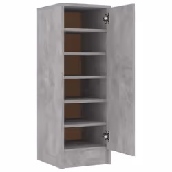 Scarpiera Grigio Cemento 32x35x92 cm in Truciolatocod mxl 121190 - Vista aggiuntiva 2