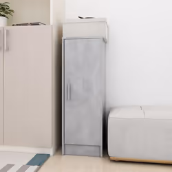 Scarpiera Grigio Cemento 32x35x92 cm in Truciolatocod mxl 121190 - Vista aggiuntiva 3