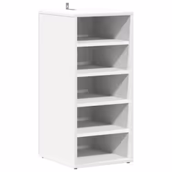 vidaXL Scarpiera Bianca 31,5x35x70 cm in Truciolato - Vista aggiuntiva 2