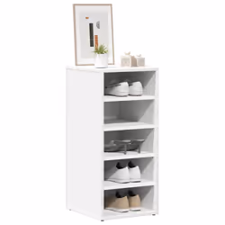 vidaXL Scarpiera Bianca 31,5x35x70 cm in Truciolato - Vista aggiuntiva 3