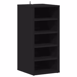vidaXL Scarpiera Nera 31,5x35x70 cm in Truciolato - Vista aggiuntiva 2