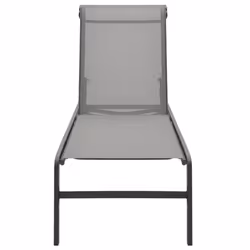 VidaXL 316828 sedia da esterno Salone Acciaio, Tessile Grigio - Vista aggiuntiva 4