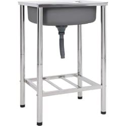 Lavello da Campeggio con Vasca Singola in Acciaio Inox vidaXL