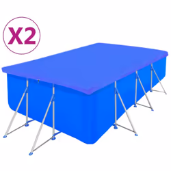 Questo set di coperture per piscina è stato progettato per piscine quadrate, fuori terra. Manterrà la vostra piscina priva di ...