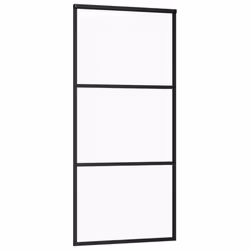 Porta Scorrevole con Kit Montaggio Vetro ESG Alluminio 90x205cmcod mxl 120817 - Vista aggiuntiva 3