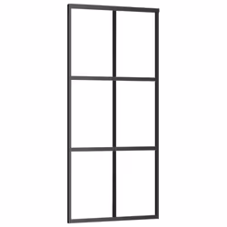 Porta Scorrevole con Kit Montaggio Vetro ESG Alluminio 90x205cmcod mxl 72895 - Vista aggiuntiva 3