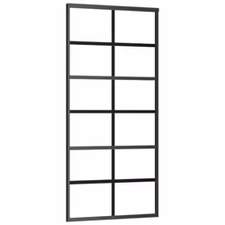 Porta Scorrevole con Kit Montaggio Vetro ESG Alluminio 90x205cmcod mxl 72897 - Vista aggiuntiva 3