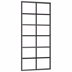 Porta Scorrevole con Kit Montaggio Vetro ESG Alluminio 90x205cmcod mxl 96885 - Vista aggiuntiva 3