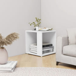 Tavolino, Tavolino da Salotto Bianco 33x33x34, 5 cm in Legno Multistrato Vidaxl