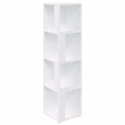vidaXL Armadio Angolare Bianco 33x33x132 cm in Truciolato - Vista aggiuntiva 2