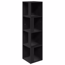 vidaXL Armadio Angolare Nero 33x33x132 cm in Truciolato - Vista aggiuntiva 2