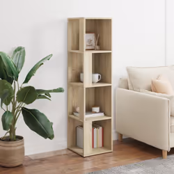 vidaXL Armadio Angolare Rovere Sonoma 33x33x132 cm in Truciolato - Vista aggiuntiva 3