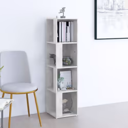 Questo mobile ad angolo sarà un'aggiunta elegante all'arredamento del vostro soggiorno! Sono disponibili 4 scomparti per ripo ...