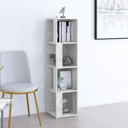 Libreria angolare con 4 scomparti design moderno vari colori colore : Cemento