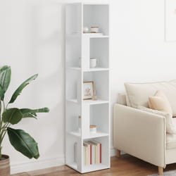 vidaXL Armadio Angolare Bianco 33x33x164,5 cm in Truciolato