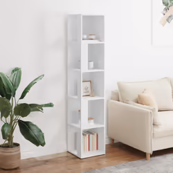 vidaXL Armadio Angolare Bianco 33x33x164,5 cm in Truciolato - Vista aggiuntiva 3