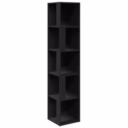 vidaXL Armadio Angolare Nero 33x33x164,5 cm in Truciolato - Vista aggiuntiva 2