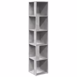 vidaXL Armadio Angolare Grigio Cemento 33x33x164,5 cm in Truciolato - Vista aggiuntiva 2