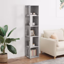 vidaXL Armadio Angolare Grigio Cemento 33x33x164,5 cm in Truciolato - Vista aggiuntiva 3