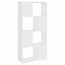 vidaXL Libreria/Divisorio Bianco 60x24x124,5 cm in Truciolato - Vista aggiuntiva 2