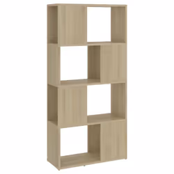 vidaXL Libreria/Divisorio Rovere Sonoma 60x24x124,5 cm in Truciolato - Vista aggiuntiva 2