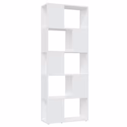 vidaXL Libreria/Divisorio Bianco 60x24x155 cm in Truciolato - Vista aggiuntiva 2
