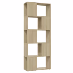 vidaXL Libreria/Divisorio Rovere Sonoma 60x24x155 cm - Vista aggiuntiva 2