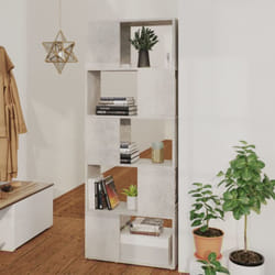 Libreria salvaspazio moderna 5 scomparti ideale per qualsiasi stanza vari colori colore : Cemento