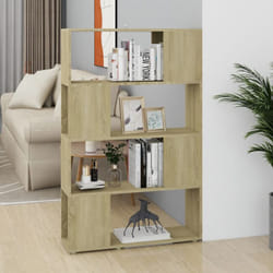 vidaXL Libreria/Divisorio Rovere Sonoma 80x24x124,5 cm in Truciolato