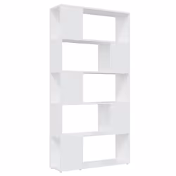 vidaXL Libreria/Divisorio Bianco 80x24x155 cm in Truciolato - Vista aggiuntiva 2