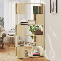 Libreria ideale per qualsiasi stanza con 5 scomparti stile moderno vari colori colore : Marrone