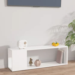 Mobile Porta tv, Armadietti per tv Bianco 100x24x32 cm in Legno Multistrato Vidaxl