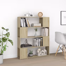 vidaXL Libreria/Divisorio Rovere Sonoma 100x24x124 cm - Vista aggiuntiva 3