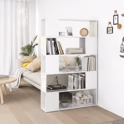 Libreria/Divisorio Bianco Lucido in Legno Multistratocod mxl 127593