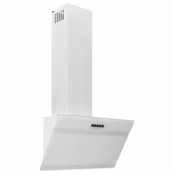 vidaXL Cappa a Parete 60 cm in Acciaio e Vetro Temperato Bianco - Vista aggiuntiva 2