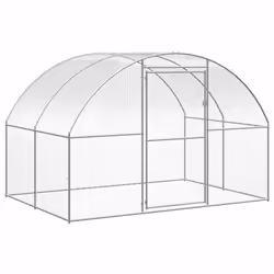 Pollaio da Esterno 3x2x2 m in Acciaio Zincatocod mxl 95205